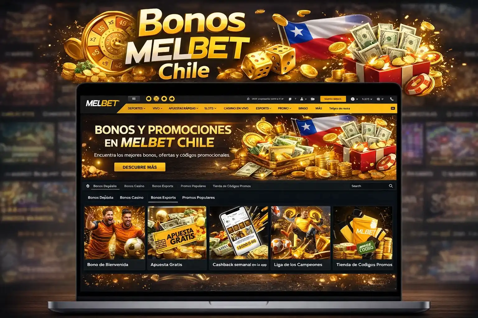 Bonos Melbet Chile y códigos promocionales 2026